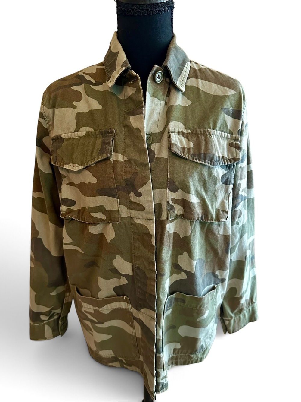 Streetwear Society Camo Utility Jacket Shacket Size S
